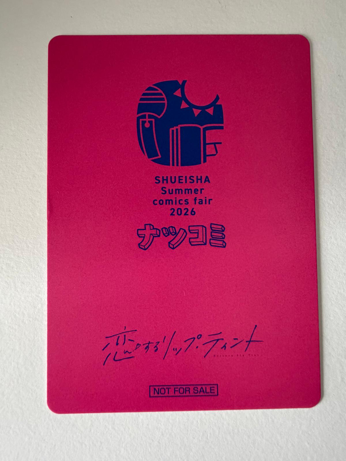 LIP TINT IN LOVE - NATSUCOMI 2026 METALLIC CARD