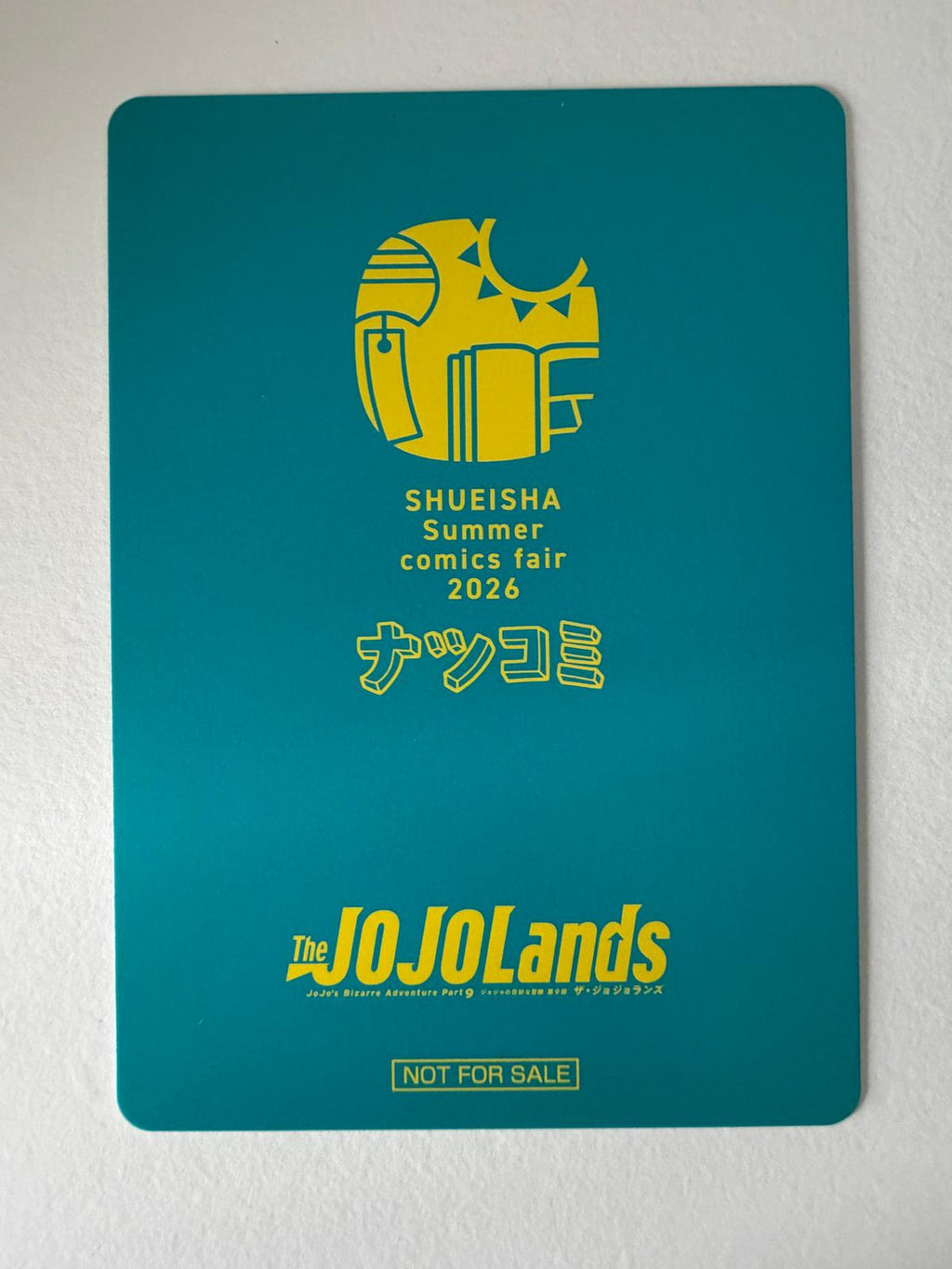 The JOJOLands Summer Comics Fair 2026 Metakira Card